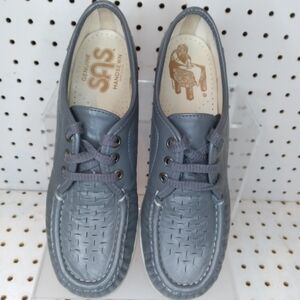 SAS Women’s Comfort Loafers Leather Shoes Gray Hand-sewn Made In USA 🇺🇸 Sz 7